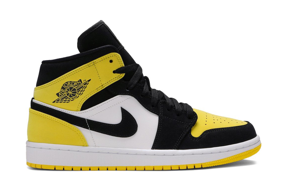 air jordan 1 mid se ‘yellow toe’ replica
