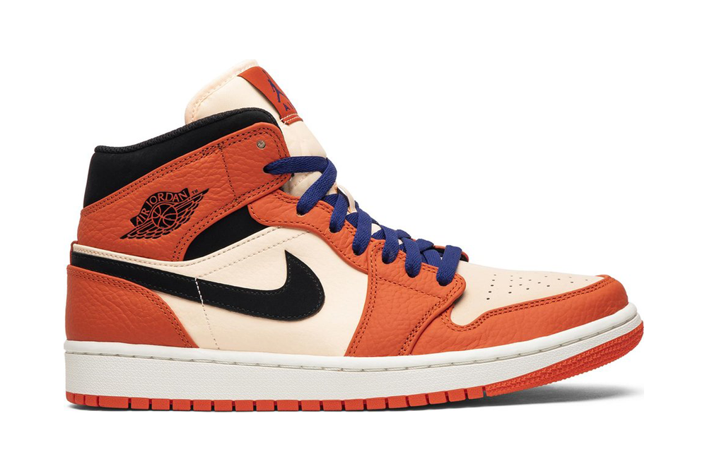 air jordan 1 retro mid se ‘team orange’ replica