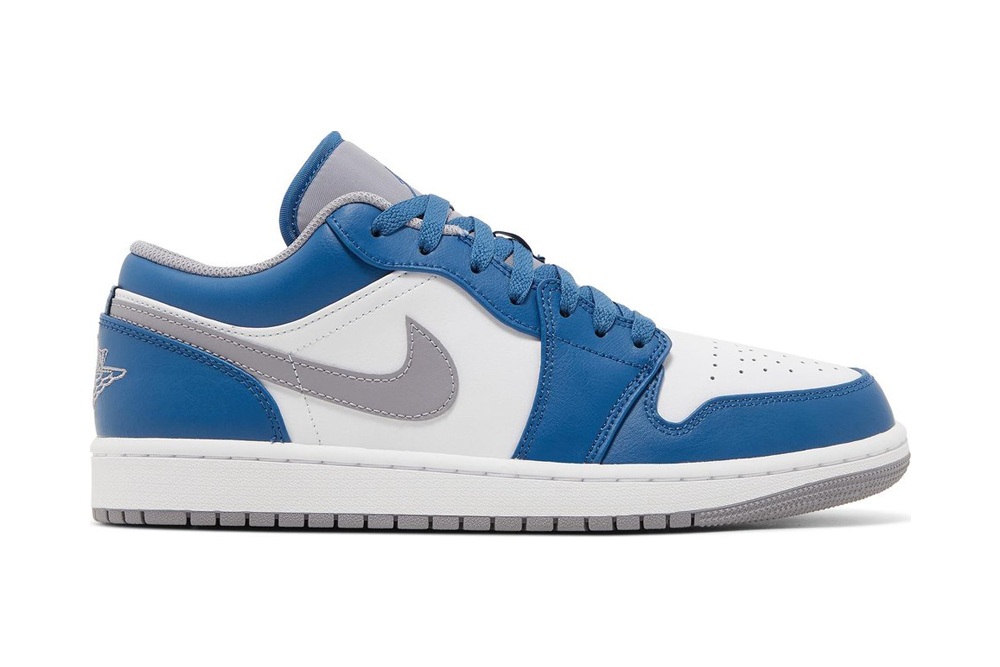 air jordan 1 low ‘true blue cement’ replica