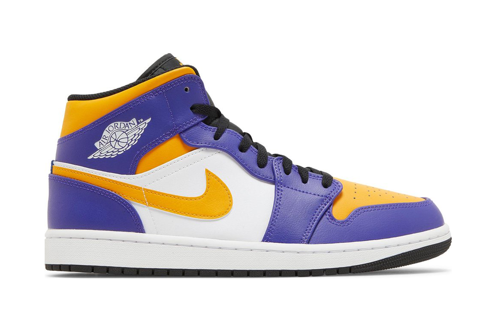air jordan 1 mid ‘lakers’ replica