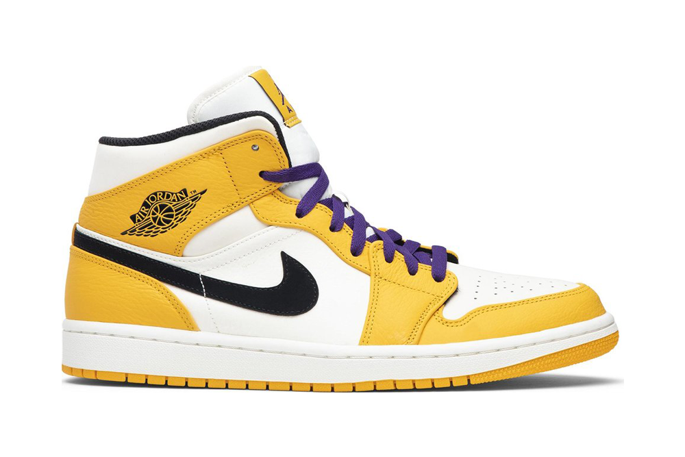 air jordan 1 mid se ‘lakers’ replica