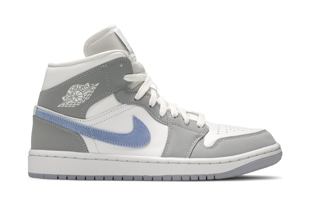 wmns air jordan 1 mid ‘wolf grey aluminum’ replica