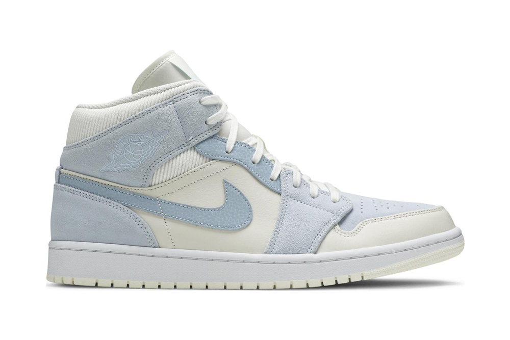 air jordan 1 mid se sail light blue replica