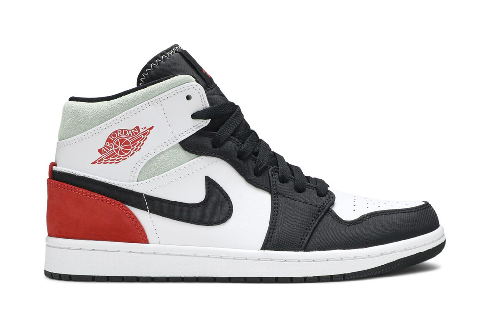 air jordan 1 mid se ‘red black toe’ replica