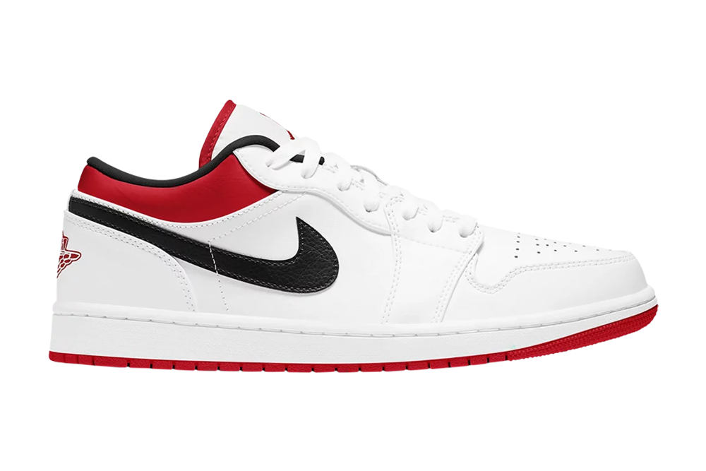 air jordan 1 low ‘white university red’ replica