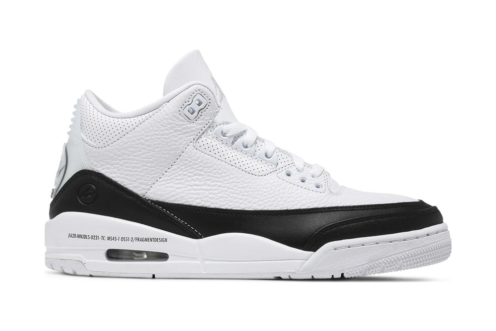 fragment design x air jordan 3 retro sp ‘white’ replica