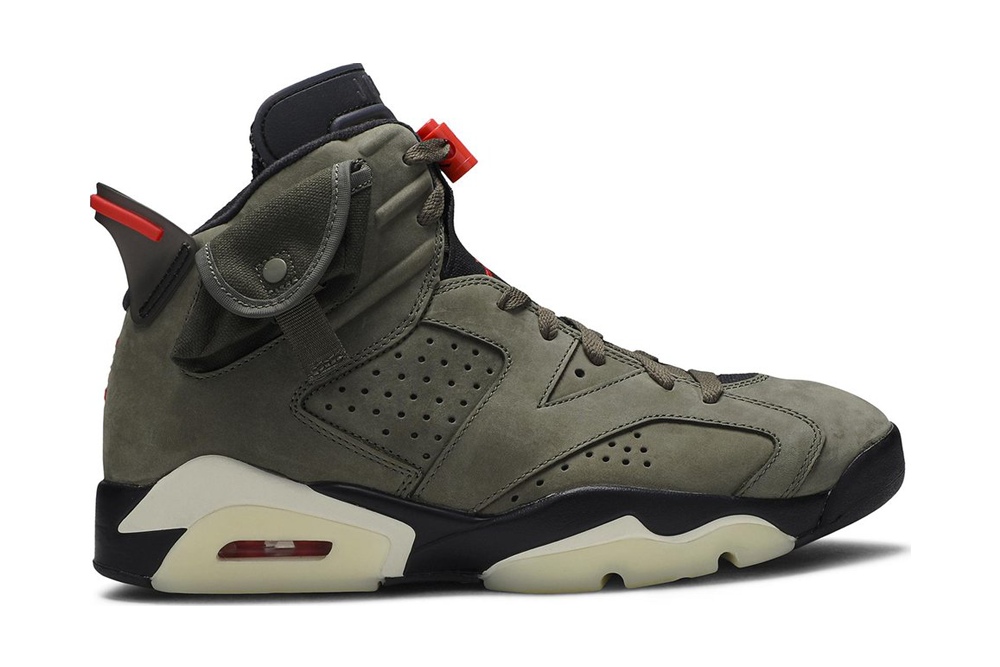 travis scott x air jordan 6 retro ‘olive’ replica