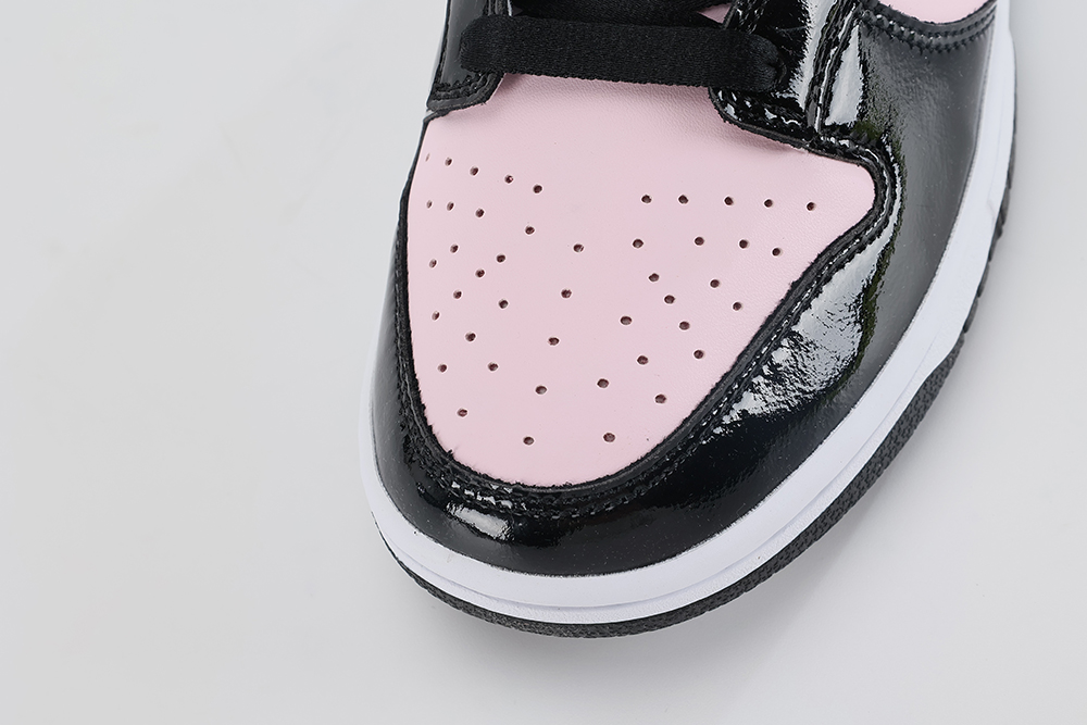 dunk low pink foam black replica
