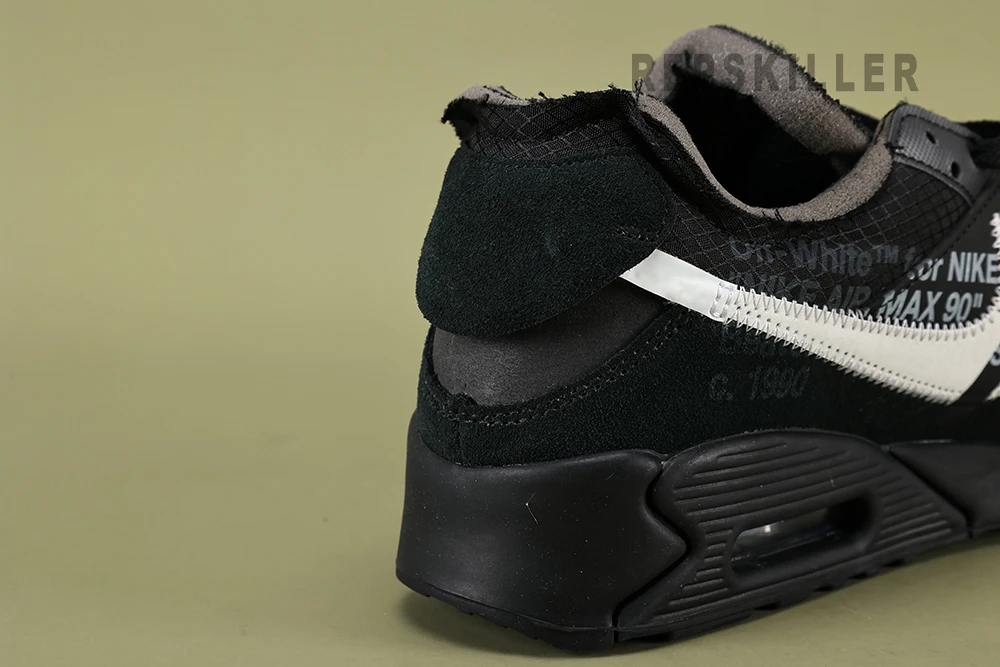 off-white x air max 90 ‘black’ replica