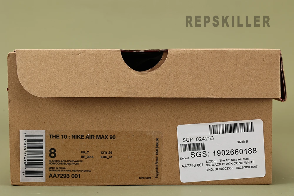 off-white x air max 90 ‘black’ replica