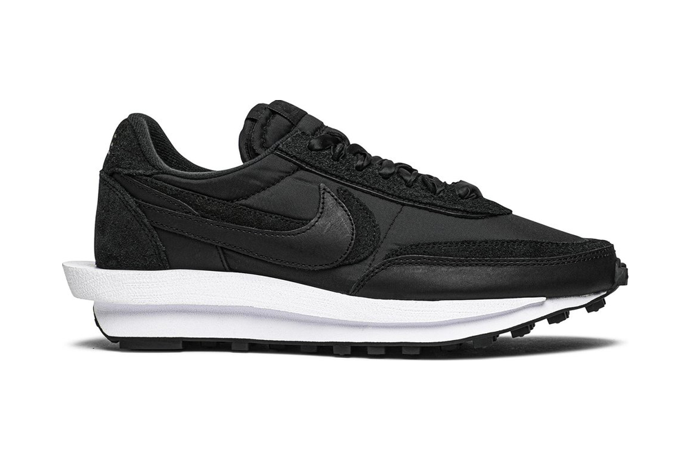 sacai x nk ldwaffle ‘black nylon’ replica