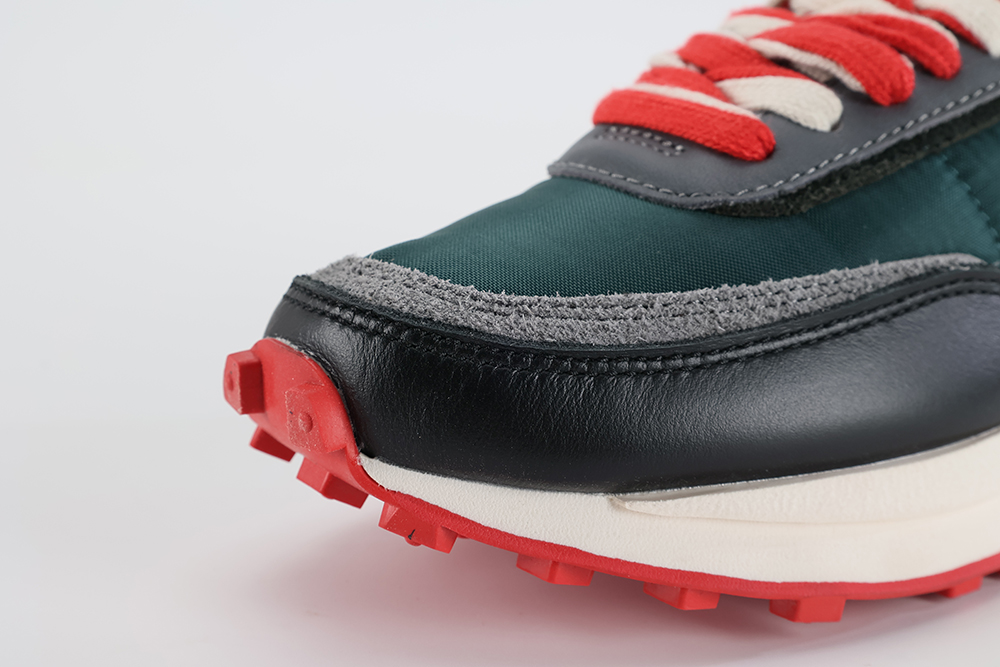 sacai x undercover x nk ldwaffle ‘midnight spruce university red’ replica
