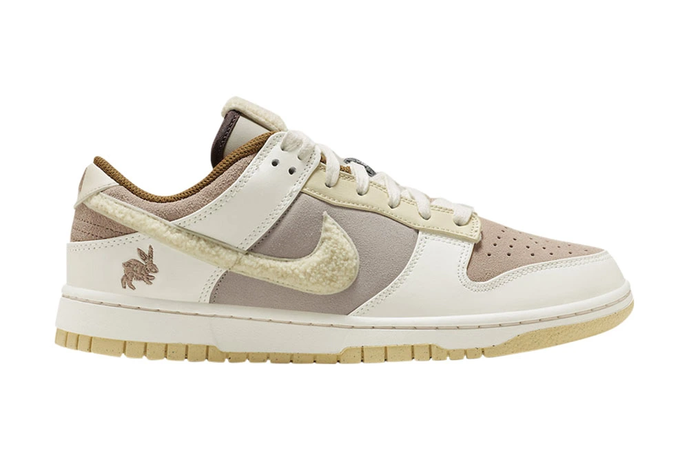 dunk low year of the rabbit – fossil stone replica
