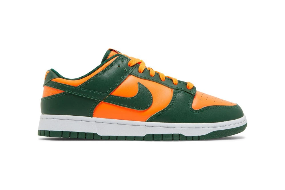 dunk low miami hurricanes replica