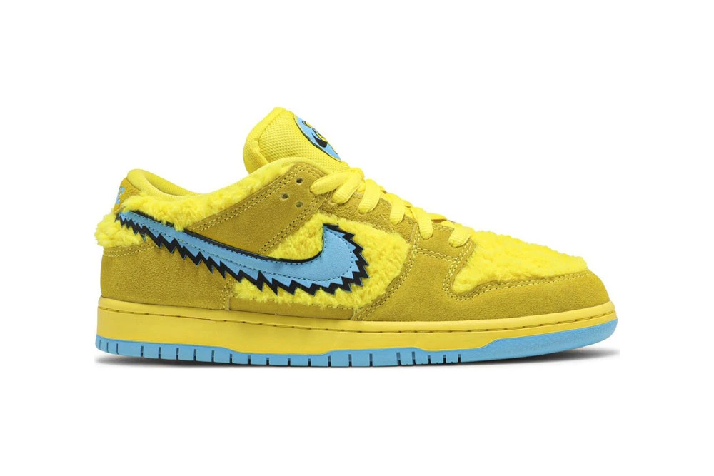 grateful dead x dunk low sb yellow bear replica