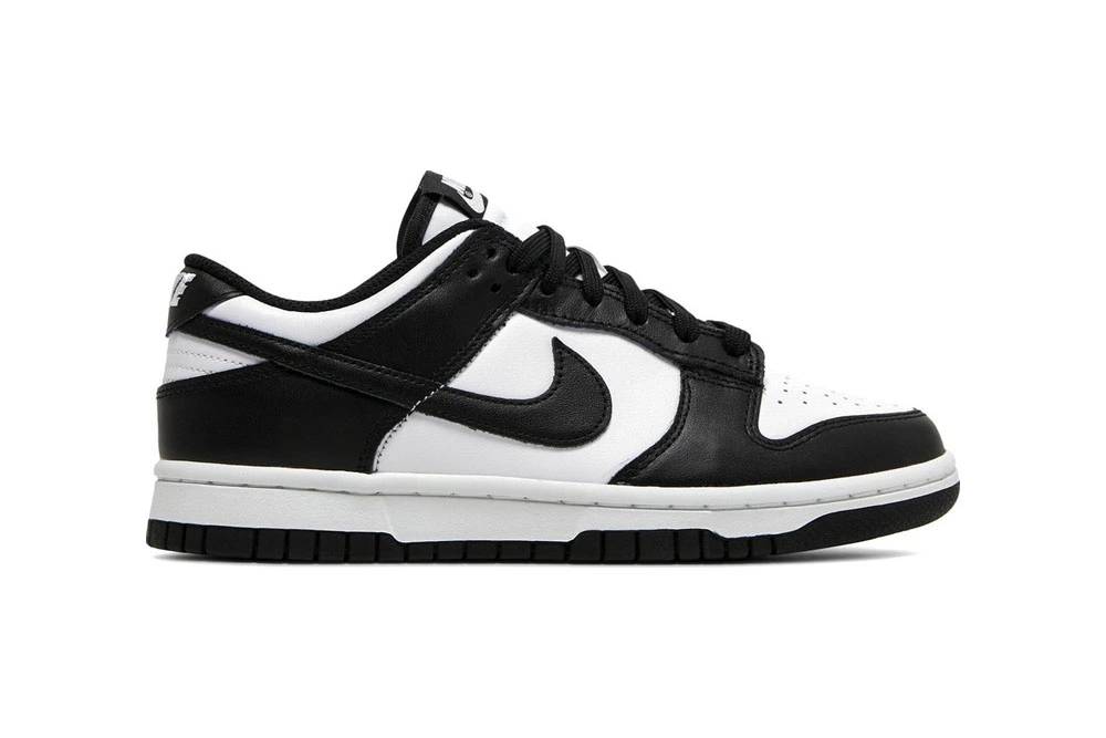 dunk low black white replica