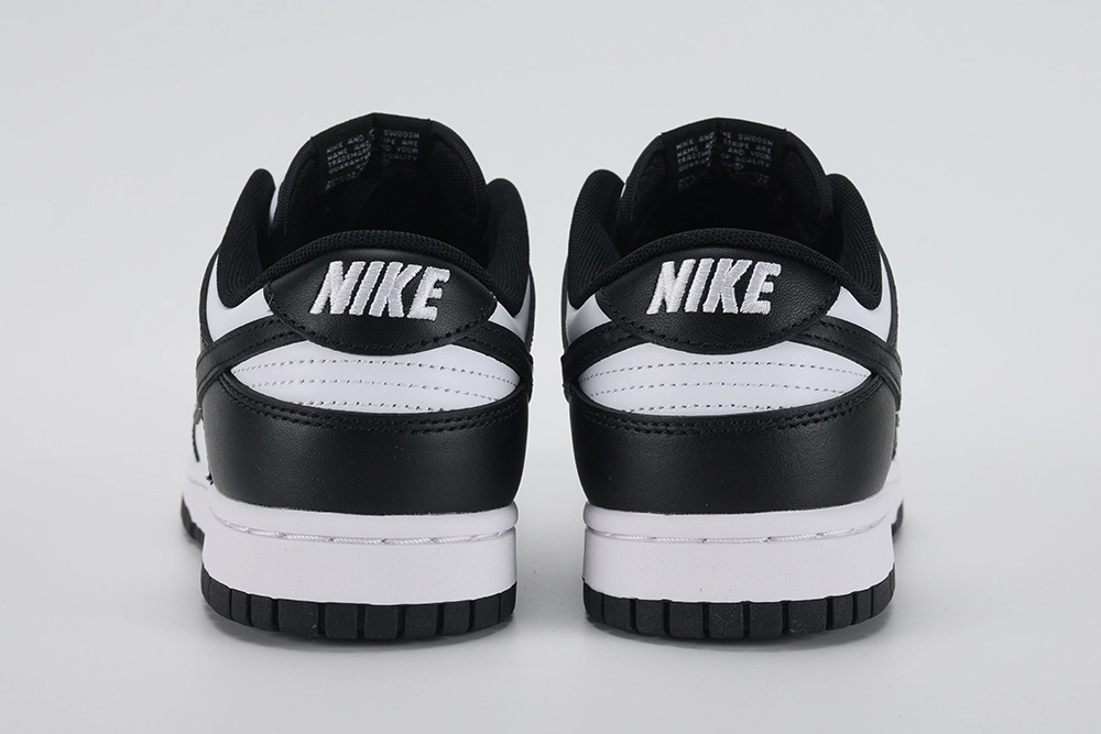 dunk low black white replica