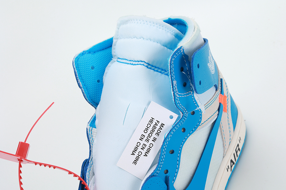 off-white x air jordan 1 retro high og ‘unc’ reps