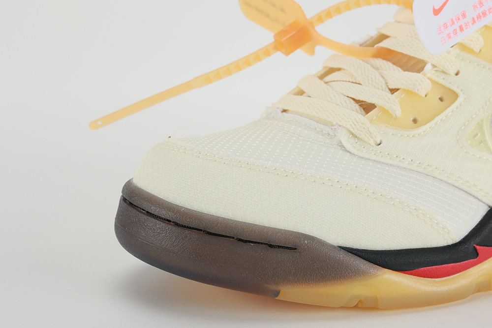 off-white x air jordan 5 sp ‘sail’ replica