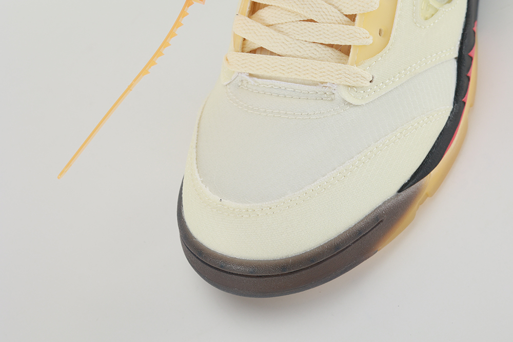 off-white x air jordan 5 sp ‘sail’ replica
