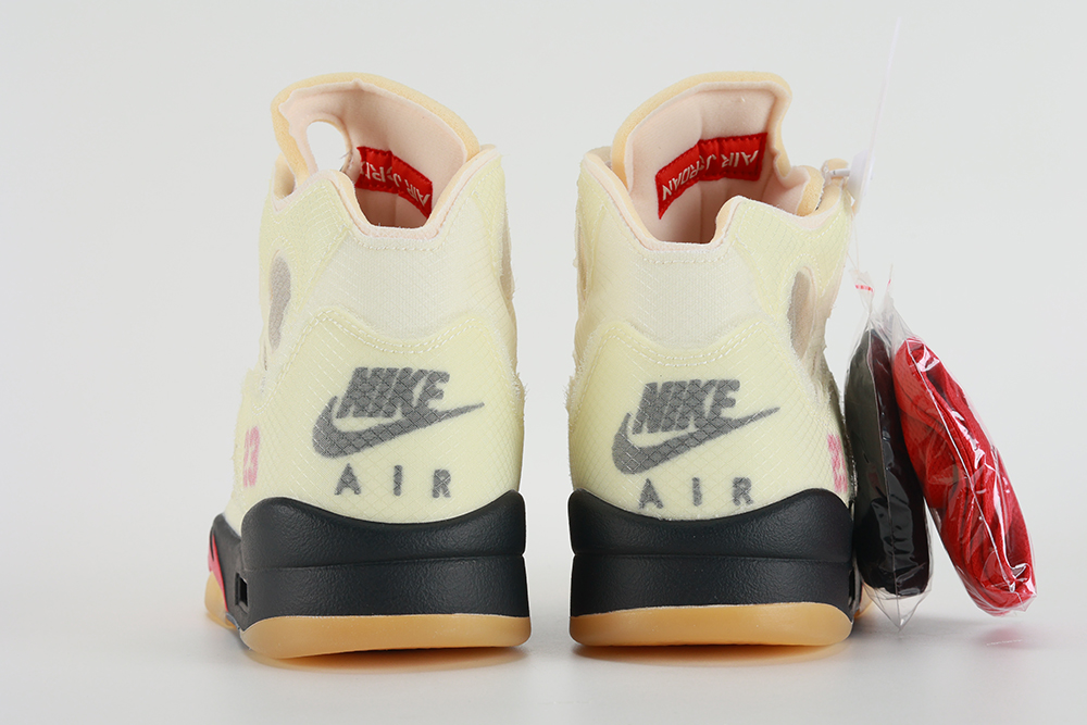 off-white x air jordan 5 sp ‘sail’ replica