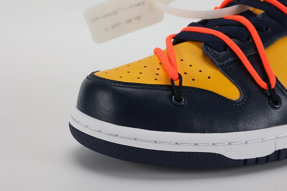 off-white x dunk low ‘university gold’ replica