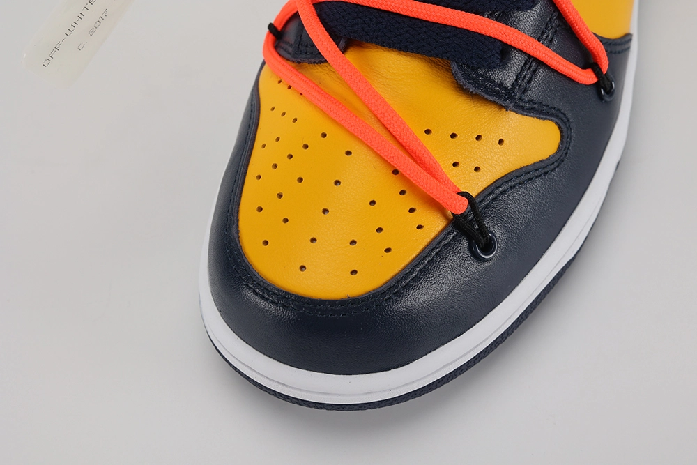 off-white x dunk low ‘university gold’ replica