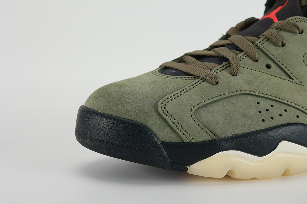 travis scott x air jordan 6 retro ‘olive’ replica