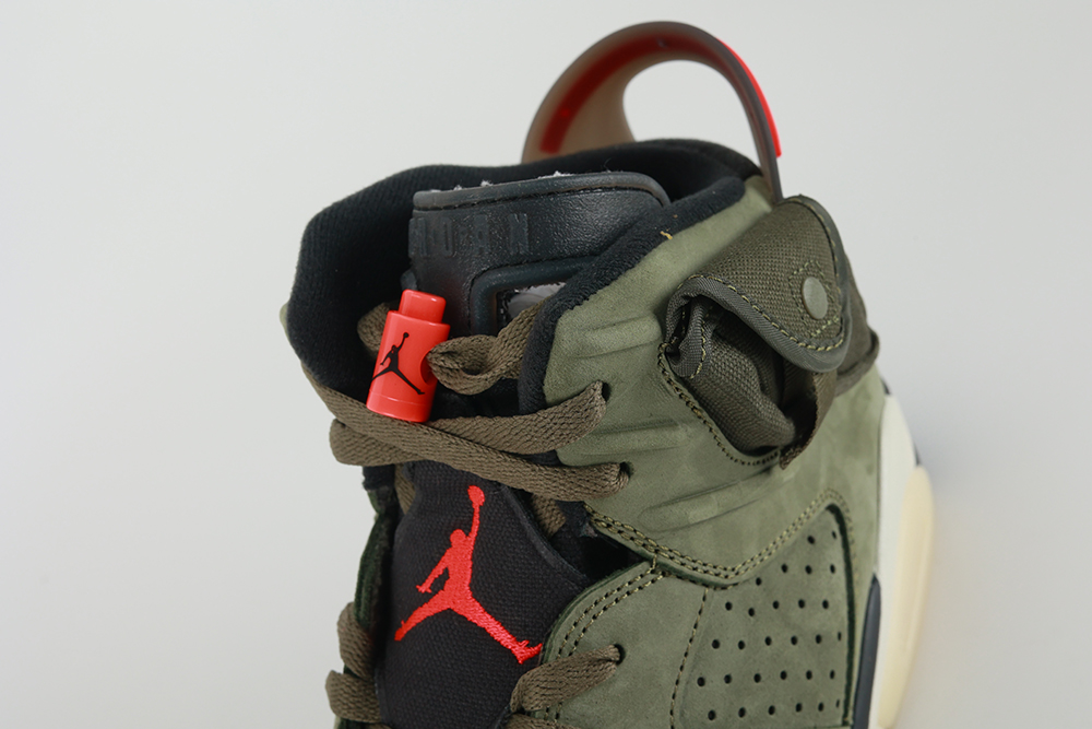 travis scott x air jordan 6 retro ‘olive’ replica