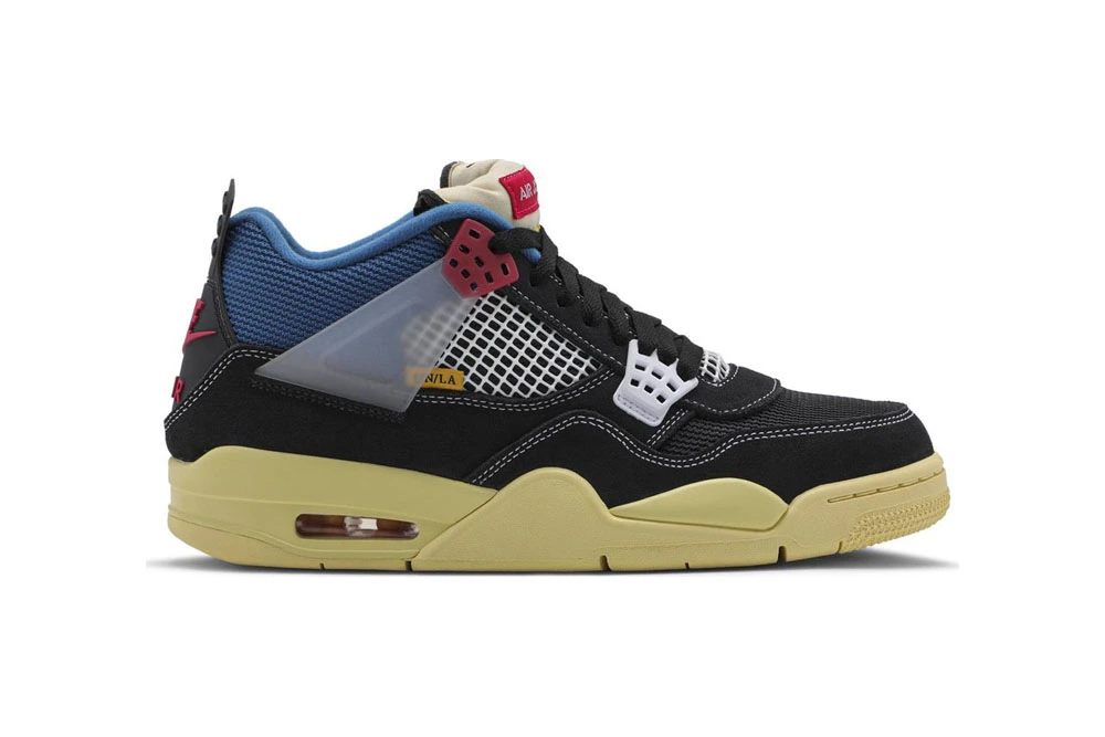union la x air jordan 4 retro off noir replica