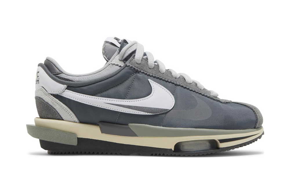 sacai x nk zoom cortez sp ‘iron grey’ replica
