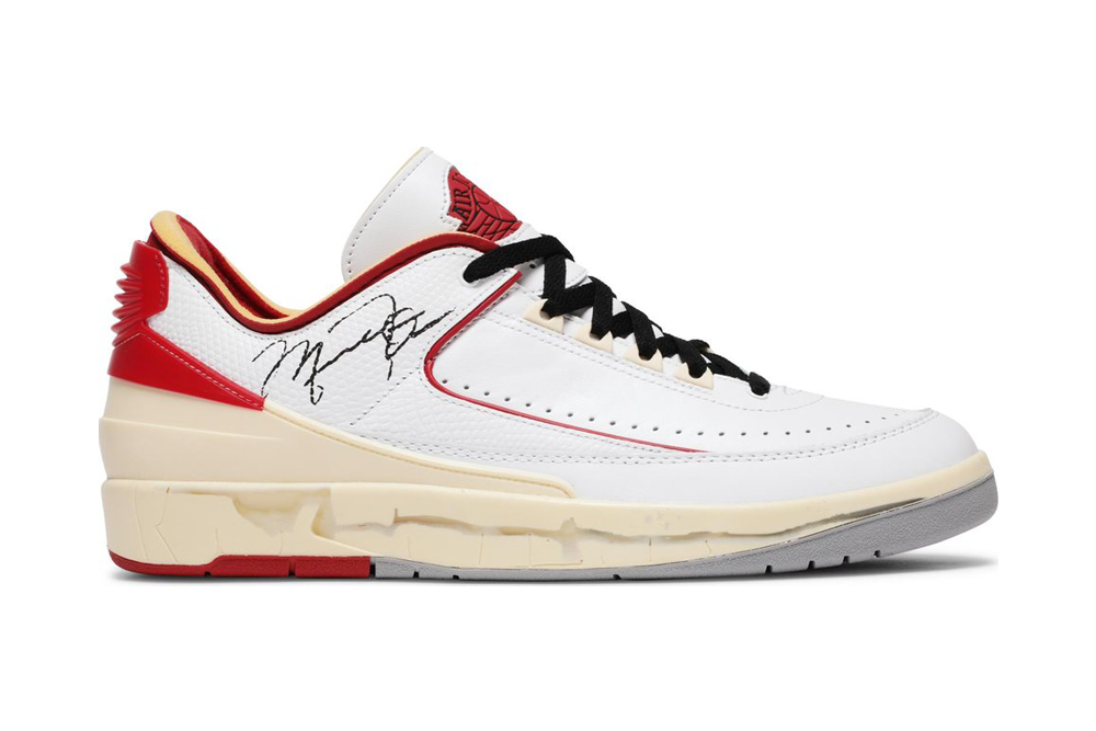off-white x air jordan 2 retro low sp ‘white varsity red’ replica