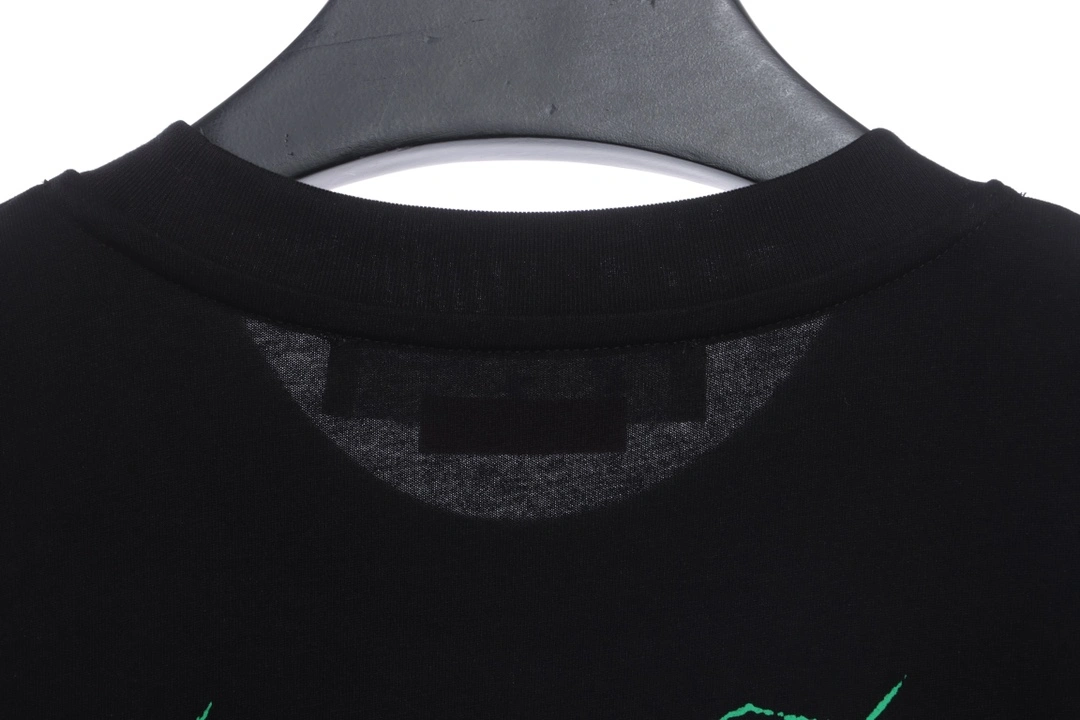 green mushroom print t-shirts