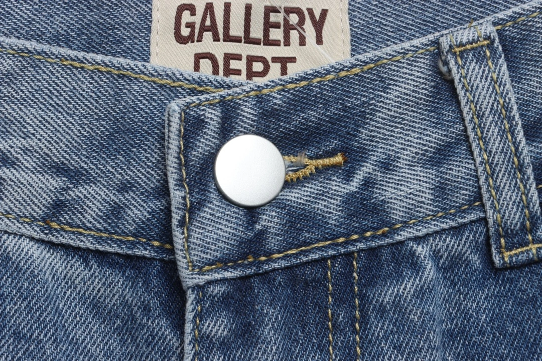 ink splicing collision denim pants