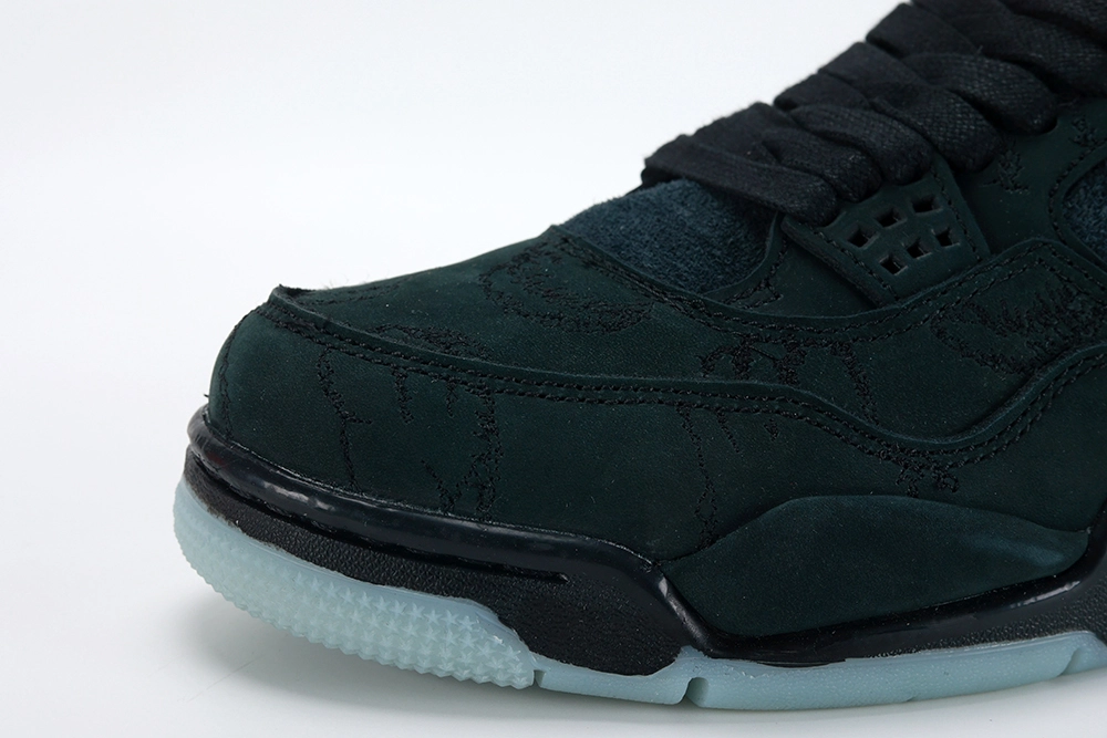 kaws x air jordan 4 retro ‘black’ replica