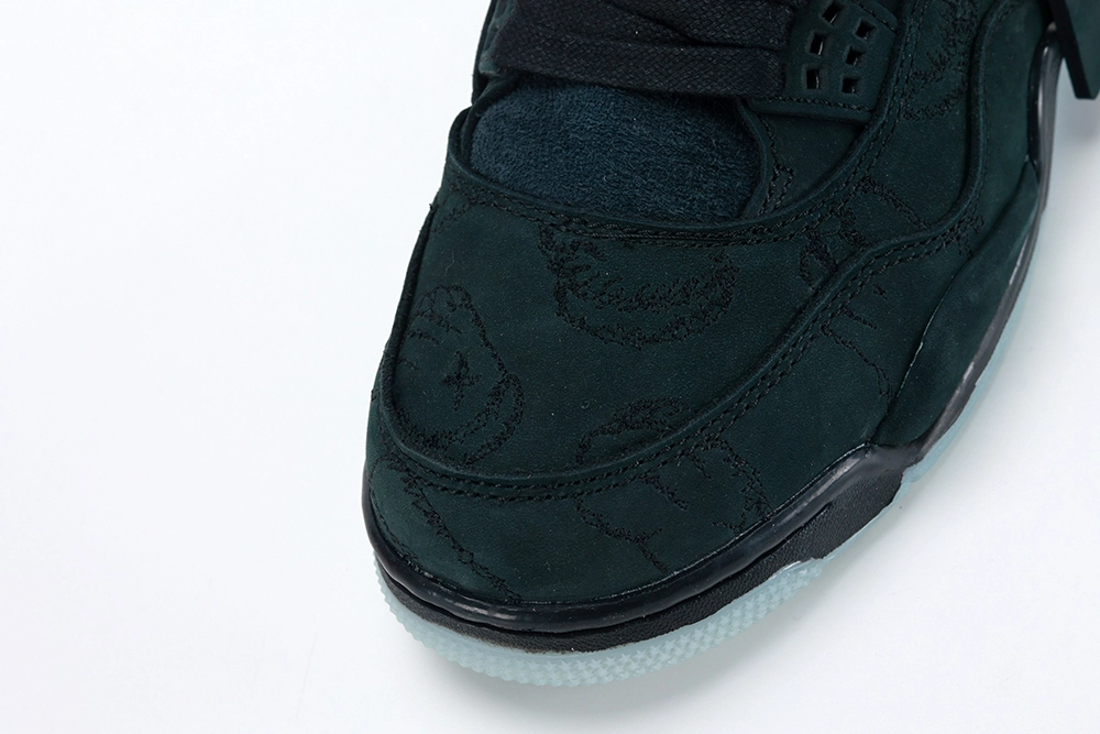 kaws x air jordan 4 retro ‘black’ replica