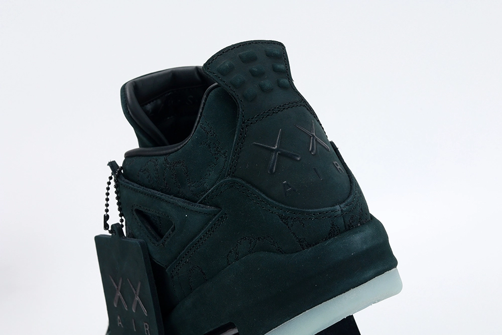 kaws x air jordan 4 retro ‘black’ replica