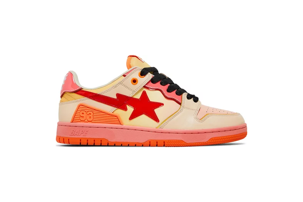 bape sk8 sta m1 ‘orange’ replica