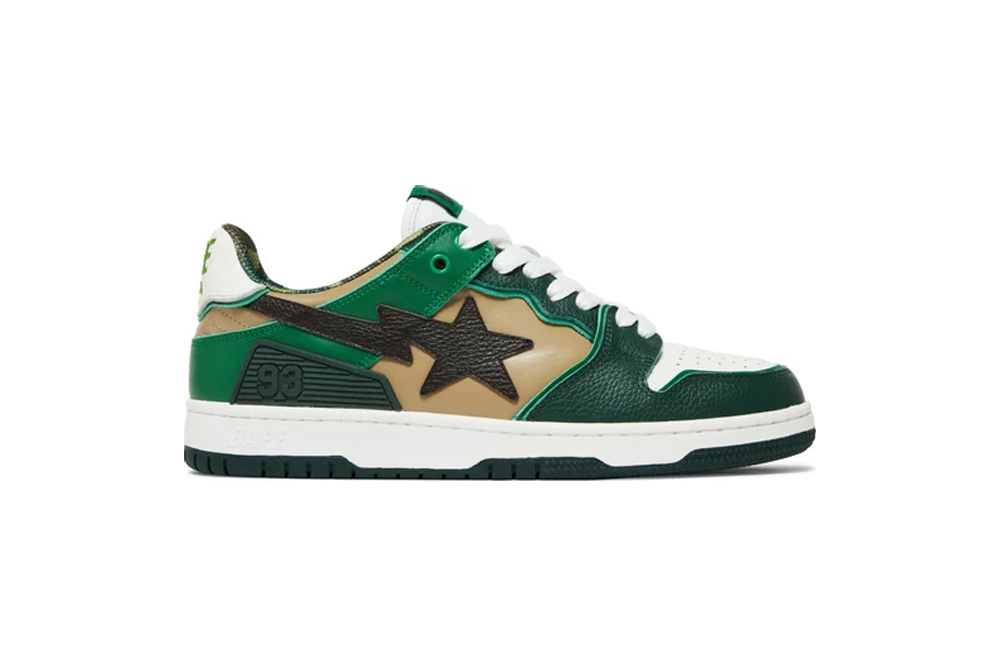 bape sk8 sta #2 ‘abc camo – green’ replica