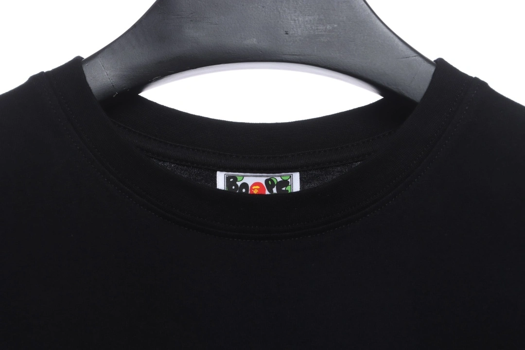 reflective letter print short sleeve