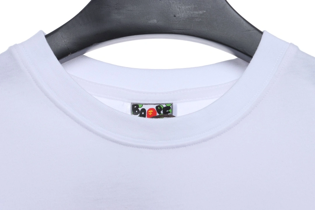 reflective letter print short sleeve