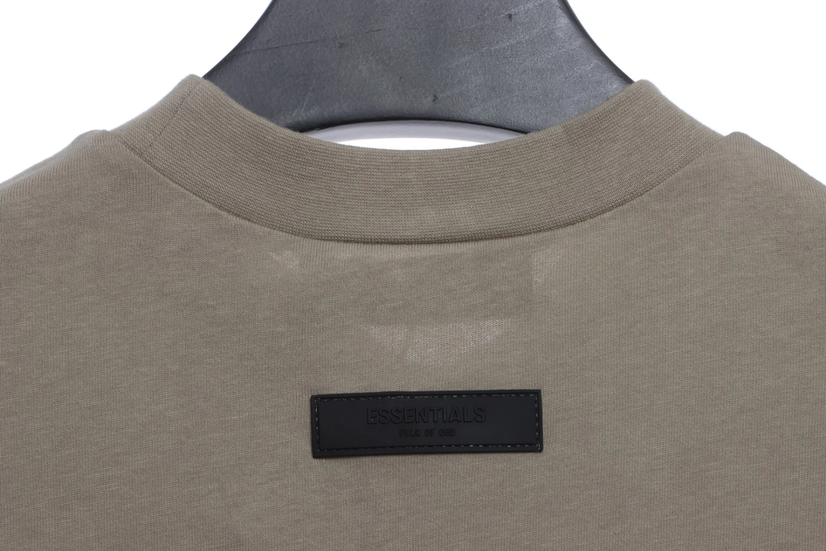 double line double row large letters flocked short sleeve