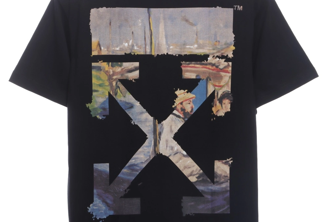 oil painting print short sleeve