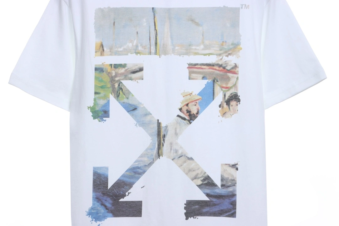 oil painting print short sleeve