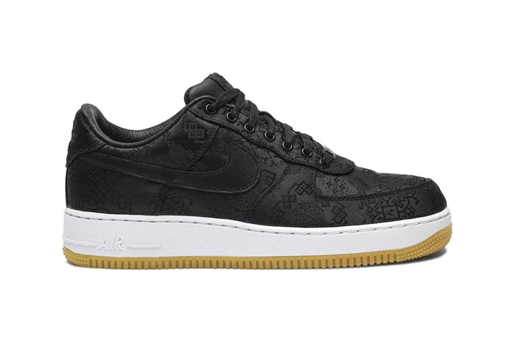 fragment design x clot x air force 1 ‘black silk’ replica