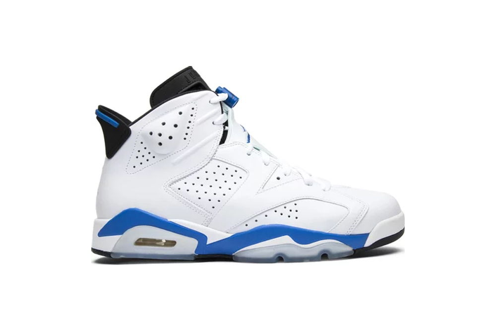 air jordan 6 retro ‘sport blue’  replica