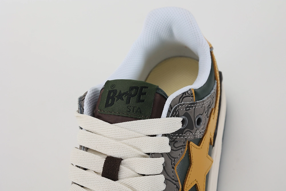 bape sk8 sta low ‘green camo’ replica