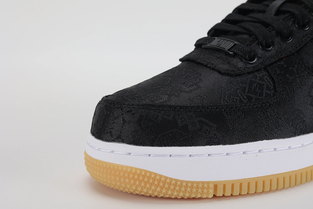 fragment design x clot x air force 1 ‘black silk’ replica