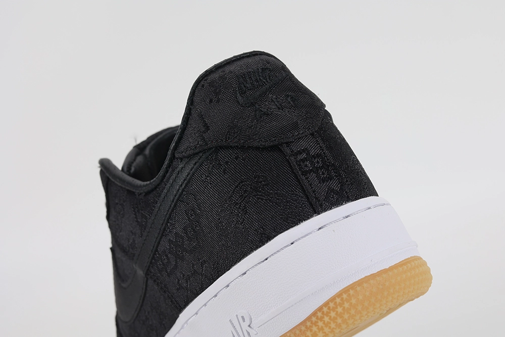 fragment design x clot x air force 1 ‘black silk’ replica