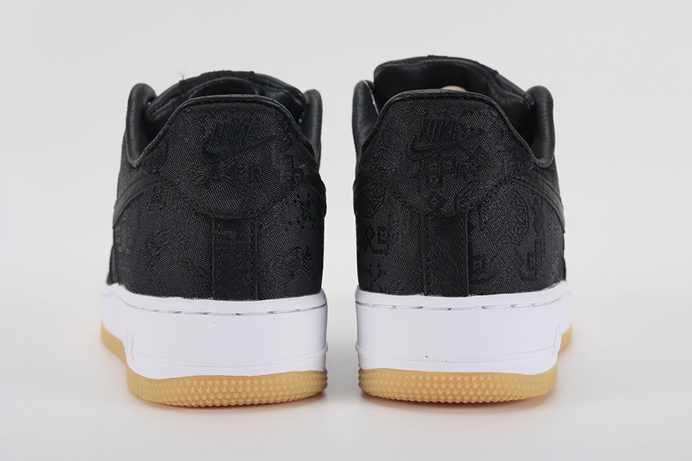 fragment design x clot x air force 1 ‘black silk’ replica